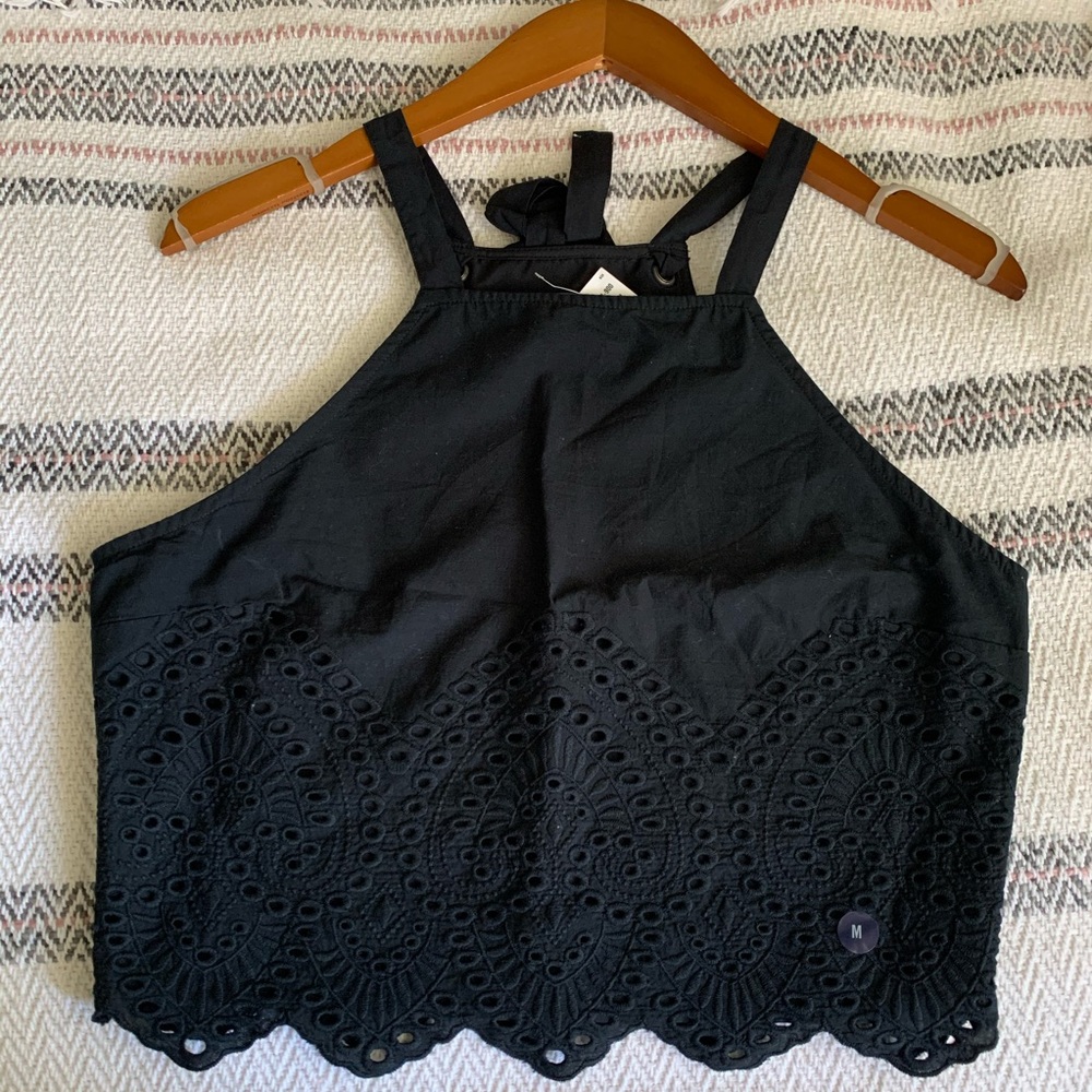 Abercrombie and Fitch Racerback Eyelet Top